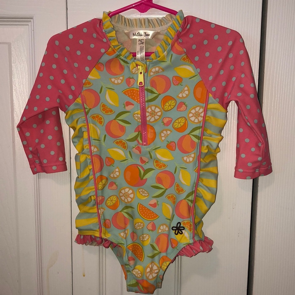 Matilda Jane swimsuit citrus pattern